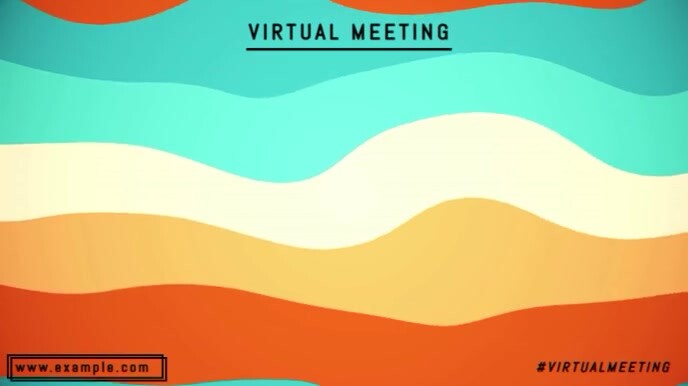 ZOOM VIRTUAL BACKGROUND | COLORFUL BACKGROUND 演示(16:9) template